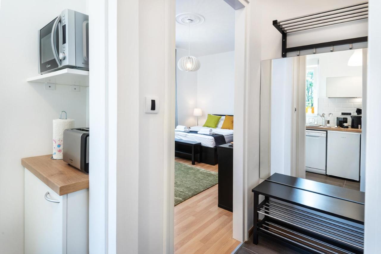 Studio Apartment Financial Park Belgrád Kültér fotó